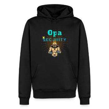 Großvater Security, Opa zukünftiger Opa Geschenk - Männer Premium Bio Hoodie - Schwarz - Vorne - Nico (187cm)