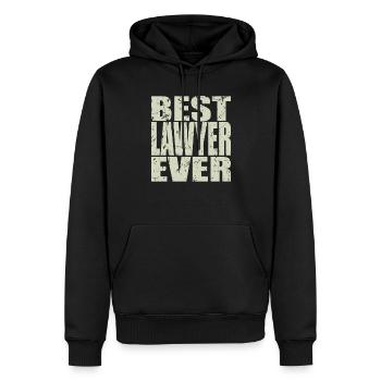 Best Anwalt ever Anwalt Geschenk - Männer Premium Bio Hoodie - Schwarz - Vorne - Nico (187cm)