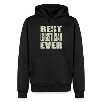 Best Logistiker ever Logistiker Geschenk - Männer Premium Bio Hoodie - Schwarz - Vorne - Nico (187cm)