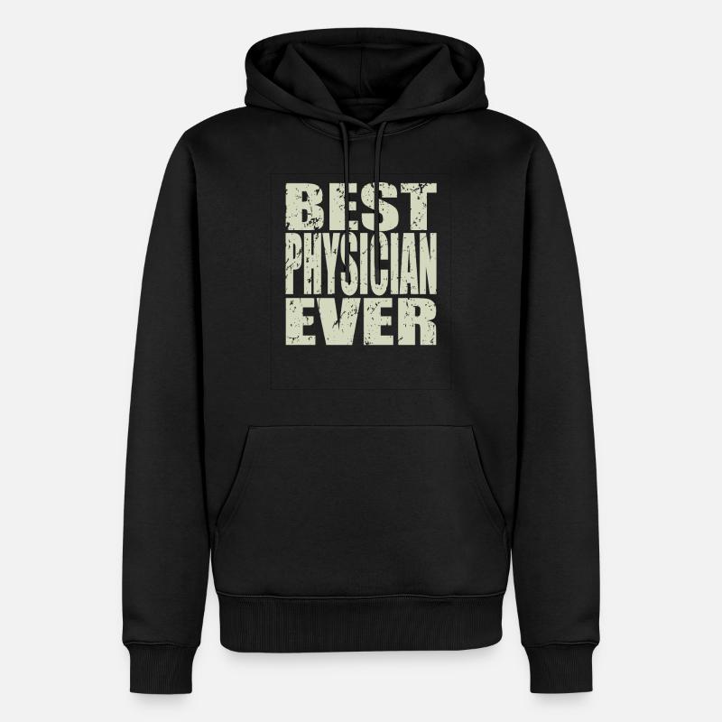 Best Physiker ever Physiker Geschenk - Männer Premium Bio Hoodie - Schwarz