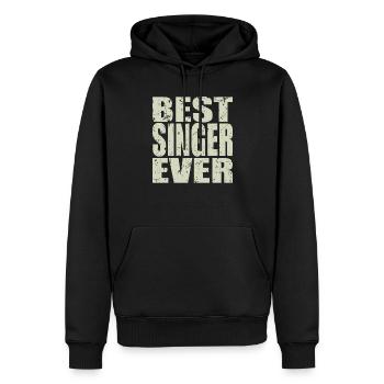 Best Sänger ever Sänger Geschenk - Männer Premium Bio Hoodie - Schwarz - Vorne - Nico (187cm)
