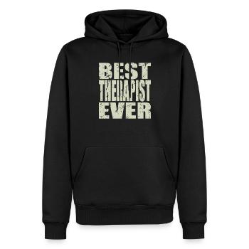 Best Therapeut ever Therapeut Geschenk - Männer Premium Bio Hoodie - Schwarz - Vorne - Nico (187cm)