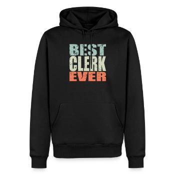 Best Sachbearbeiter ever Sachbearbeiter Geschenk - Männer Premium Bio Hoodie - Schwarz - Vorne - Nico (187cm)