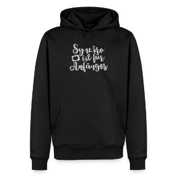 Synchro ist für Anfänger Übersetzung - Männer Premium Bio Hoodie - Schwarz - Vorne - Nico (187cm)