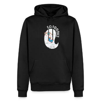 Boooooook’s Ghosts à Halloween Custom - Sweat à capuche Premium bio Homme - noir - Devant - Nico (187cm)