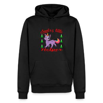 Christmas Santa's Little Helper - Men’s Premium Organic Hoodie - black - Front - Nico (187cm)