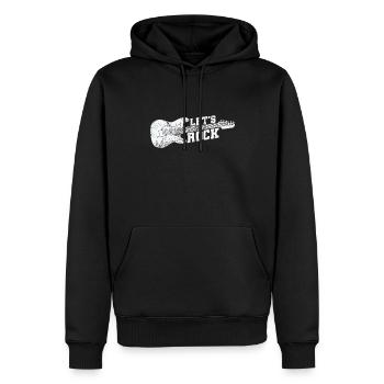 Let’s Rock Musikstil Genre Gitarre Rockband - Männer Premium Bio Hoodie - Schwarz - Vorne - Nico (187cm)