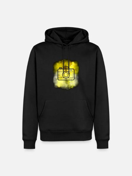 Caméra - Sweat à capuche Premium bio Homme - noir