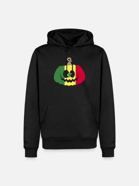 Hungary Halloween Pumpkin - Men’s Premium Organic Hoodie - black