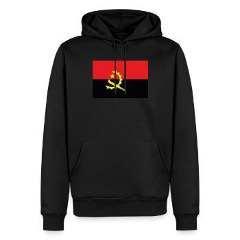 Offizielle Angola-Flagge Angolan Country Pride - Männer Premium Bio Hoodie - Schwarz - Vorne - Nico (187cm)