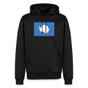 Drapeau officiel de l’Antarctique Antarctican Country Pride - Sweat à capuche Premium bio Homme - noir - Devant - Nico (187cm)