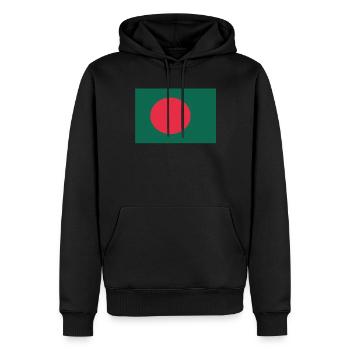 Offizielle Bangladesch-Flagge Bangladeshi Country Pride - Männer Premium Bio Hoodie - Schwarz - Vorne - Nico (187cm)