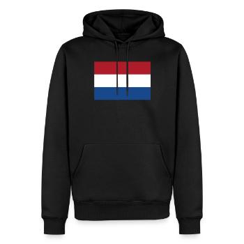 Drapeau officiel de Bonaire Bonaire Country Pride - Sweat à capuche Premium bio Homme - noir - Devant - Nico (187cm)