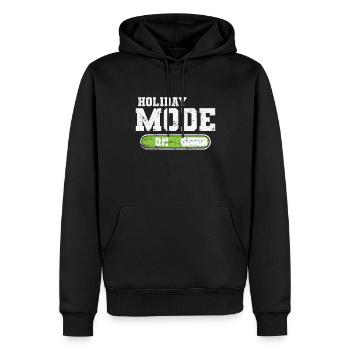 Mode vacances sur Vacances Loisirs Vacances - Sweat à capuche Premium bio Homme - noir - Devant - Nico (187cm)