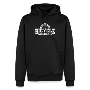 Profession de mécanicien de vélo Mécanicien de deux-roues - Sweat à capuche Premium bio Homme - noir - Devant - Nico (187cm)