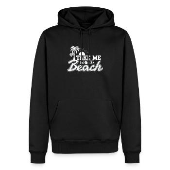 Take me to the Beach Urlaub Freizeit Ferien - Männer Premium Bio Hoodie - Schwarz - Vorne - Nico (187cm)