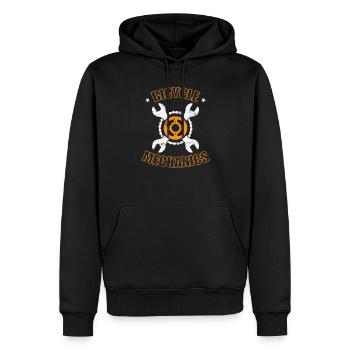 Bicycle Mechanic Mechatronics Technician Two-wheeler - Men’s Premium Organic Hoodie - black - Front - Nico (187cm)