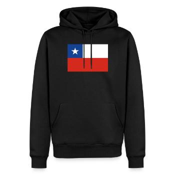 Offizielle Chile Flagge Chilen Country Pride - Männer Premium Bio Hoodie - Schwarz - Vorne - Nico (187cm)