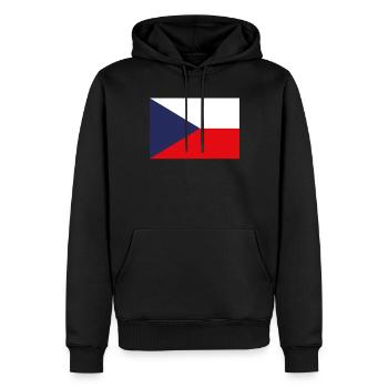 Offizielle tschechische Flagge Tschechische Republik Country Pride - Männer Premium Bio Hoodie - Schwarz - Vorne - Nico (187cm)