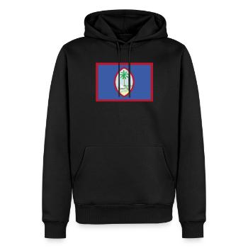 Offizielle Guam Flagge Chamorros Country Pride - Männer Premium Bio Hoodie - Schwarz - Vorne - Nico (187cm)