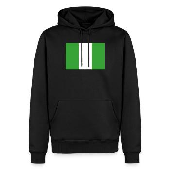 Drapeau officiel du Nigeria Nigerian Country Pride - Sweat à capuche Premium bio Homme - noir - Devant - Nico (187cm)