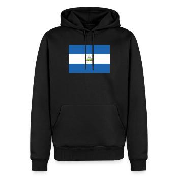 Drapeau officiel du Nicaragua Nicaragua Country Pride - Sweat à capuche Premium bio Homme - noir - Devant - Nico (187cm)