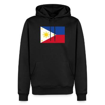 Drapeau officiel des Philippines Philippine Country Pride - Sweat à capuche Premium bio Homme - noir - Devant - Nico (187cm)