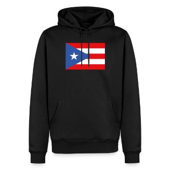 Officiel Portoricains Flag Ricans Country Pride - Sweat à capuche Premium bio Homme - noir - Devant - Nico (187cm)