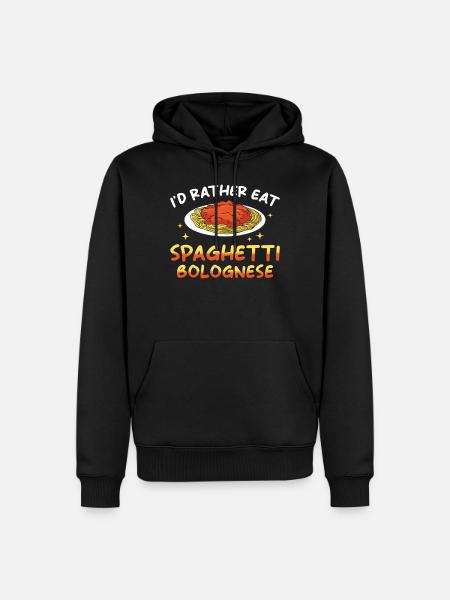 Spaghetti Bolognese - Men’s Premium Organic Hoodie - black