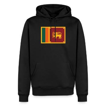 Drapeau officiel du Sri Lanka Fierté du pays sri-lankais - Sweat à capuche Premium bio Homme - noir - Devant - Nico (187cm)
