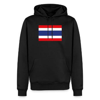 Drapeau officiel de la Thaïlande Thai Country Pride - Sweat à capuche Premium bio Homme - noir - Devant - Nico (187cm)