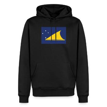 Offizielle Tokelau Flagge Tokelauans Country Pride - Männer Premium Bio Hoodie - Schwarz - Vorne - Nico (187cm)