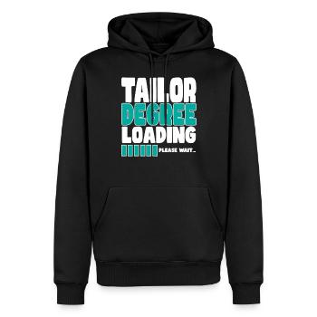 Schneider invites training - Men’s Premium Organic Hoodie - black - Front - Nico (187cm)