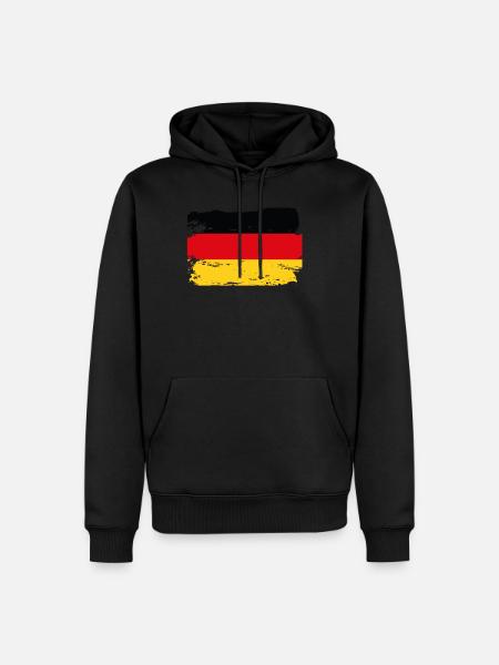 Official Germany Flag German Country Pride Vintage - Men’s Premium Organic Hoodie - black