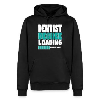 Dentist invites training - Men’s Premium Organic Hoodie - black - Front - Nico (187cm)