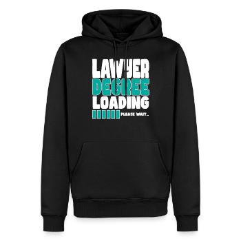 Lawyer invites training - Men’s Premium Organic Hoodie - black - Front - Nico (187cm)