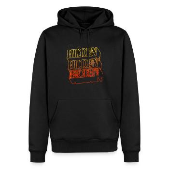 Hilden Deutschland Stadt Skyline Heimat Schrift - Männer Premium Bio Hoodie - Schwarz - Vorne - Nico (187cm)