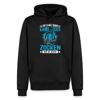 Lustiger Teenager Gaming Spruch - Gamer Jungs - Männer Premium Bio Hoodie - Schwarz - Vorne - Nico (187cm)