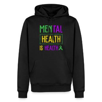 Psychische Gesundheit ist Gesundheit Psychische Gesundheit Bildung - Männer Premium Bio Hoodie - Schwarz - Vorne - Nico (187cm)