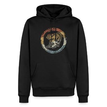 Angel Saying - Fish Fishing Fishermen & Anglers - Men’s Premium Organic Hoodie - black - Front - Nico (187cm)