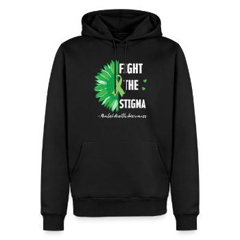 Bekämpfen Sie das Stigma Mental Health Awareness - Männer Premium Bio Hoodie - Schwarz - Vorne - Nico (187cm)