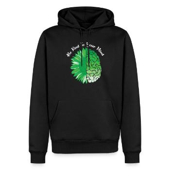 Seien Sie freundlich zu Ihrem Verstand Mental Health Matter Design - Männer Premium Bio Hoodie - Schwarz - Vorne - Nico (187cm)