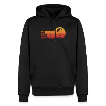 Paragleiter Gleitschirmfliegen - Paragliding - Men’s Premium Organic Hoodie - black - Front - Nico (187cm)