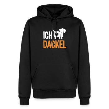 Teckel Hund Spruch - Dachshund & Dackel - Männer Premium Bio Hoodie - Schwarz - Vorne - Nico (187cm)