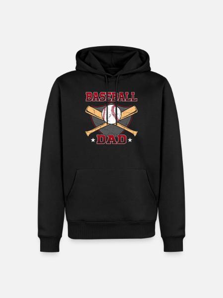 Baseball Father - Men’s Premium Organic Hoodie - black