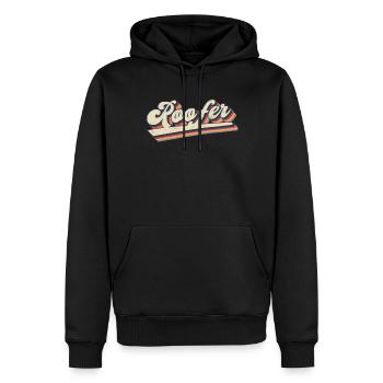 Dachdecker-Spruch - Dachdecker & Dachdecker - Männer Premium Bio Hoodie - Schwarz - Vorne - Nico (187cm)