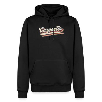 Holzarbeiter & Schreiner - Männer Premium Bio Hoodie - Schwarz - Vorne - Nico (187cm)
