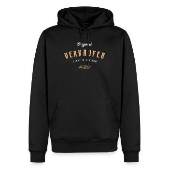 Verkäufer Limited Edition Lustiges Verkäuferin - Männer Premium Bio Hoodie - Schwarz - Vorne - Nico (187cm)