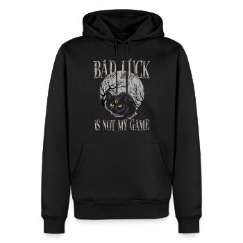 Pech Ist Nicht Mein Spiel Goth Katze Gothic Okkult - Männer Premium Bio Hoodie - Schwarz - Vorne - Nico (187cm)