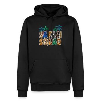 Afrique Été Vacances en famille Voyage Safari Zoo - Sweat à capuche Premium bio Homme - noir - Devant - Nico (187cm)